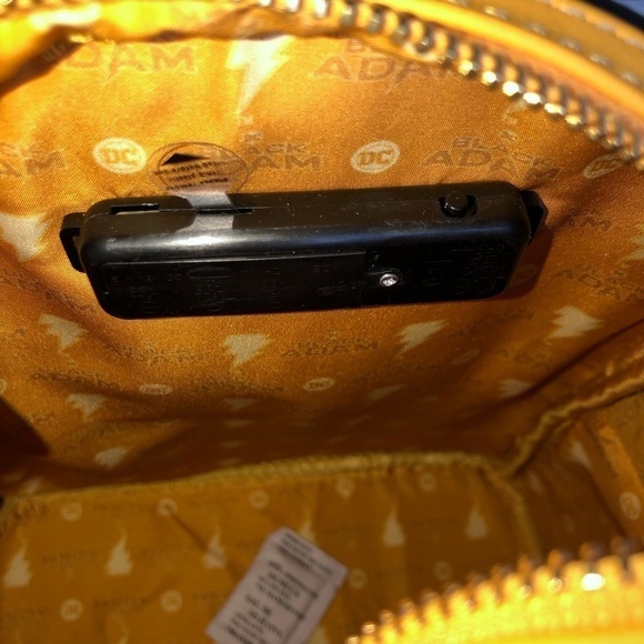 Loungefly DC Comics Black Adam Light Up Lightening Bolt Mini Backpack NWT - Picture 9 of 12